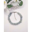 Pure Aquamarine flakes gemstone Bracelet